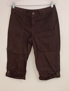 croft & barrow Brown Women's Cargo Bermuda Shorts